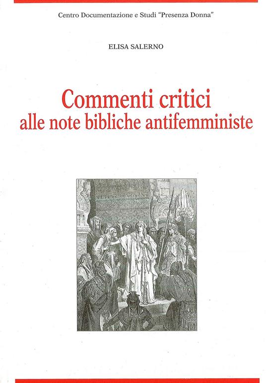 Commenti critici alle note bibliche antifemministe - Elisa Salerno - copertina