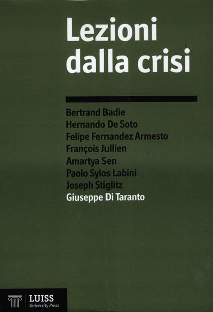 Lezioni dalla crisi - copertina