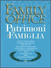 Family office (2008). Vol. 2: Gestione patrimoni di famiglia. - copertina