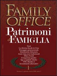 Family office (2008). Vol. 1: Trust. - copertina
