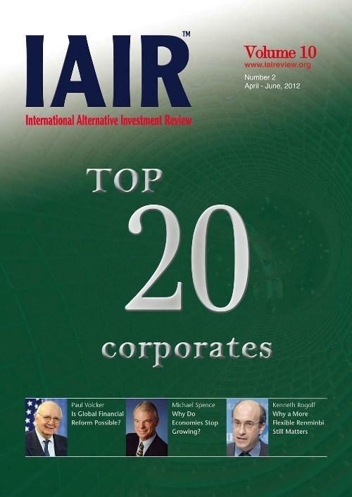 IAIR International alternative investment review. Top 20 corporates - copertina