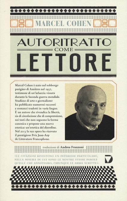 Autoritratto come lettore - Marcel Cohen - copertina