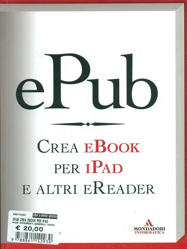 EPub. Crea ebook per iPad e altri eReader