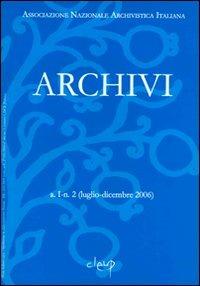 Archivi. Luglio-dicembre 2006 - copertina