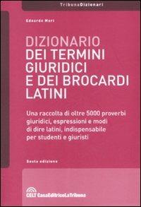 Dizionario dei termini giuridici e dei brocardi latini - Edoardo Mori - copertina