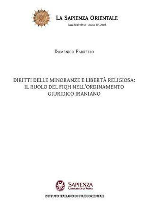 Diritti delle minoranze e libertà religiosa: il ruolo del FIQH nell'ordinamento giuridico iraniano - Domenico Parrello - copertina