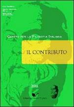 Il contributo (2011). Vol. 1
