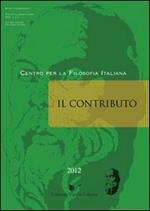 Il contributo (2012) vol. 1-2