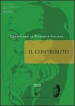 Il contributo (2012). Vol. 3