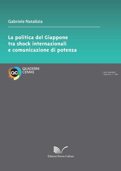 La politica del Giappone tra shock internazionali e comunicazione di potenza - Gabriele Natalizia - copertina