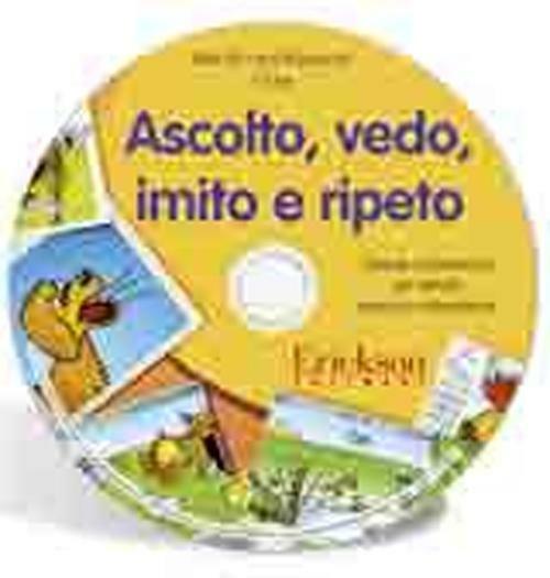 Ascolto, vedo, imito e ripeto. Schede multimediali per attività prassico-articolatorie. CD-ROM - Itala Riccardi Ripamonti,Crip - copertina