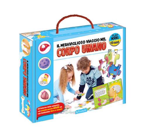 Il meraviglioso viaggio nel corpo umano. Play books. Ediz. a colori. Con puzzle - copertina