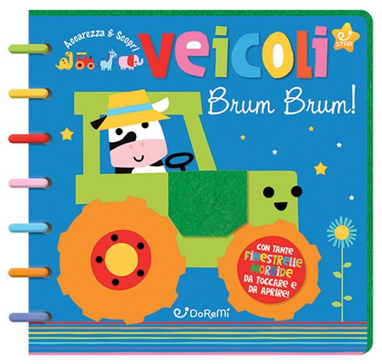 Veicoli brum bruum! Accarezza & scopri. Ediz. a colori - copertina