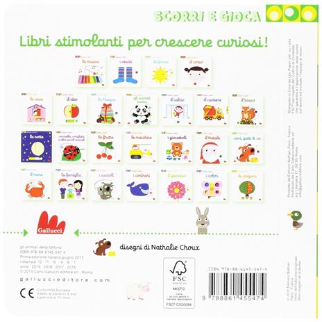 Gli animali della fattoria. Scorri e gioca. Ediz. illustrata - Nathalie Choux - 2