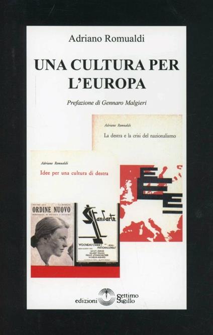 Una cultura per l'Europa - Adriano Romualdi - copertina