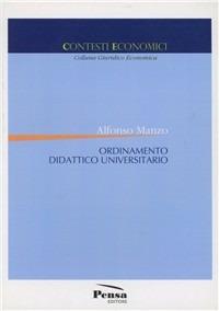 Ordinamento didattico universitario - Alfonso Manzo - copertina