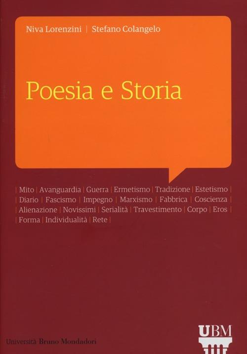 Poesia e storia - Niva Lorenzini,Stefano Colangelo - copertina