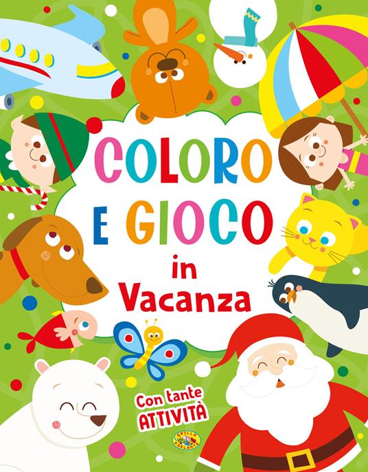 Coloro e gioco in vacanza. Ediz. a colori - copertina