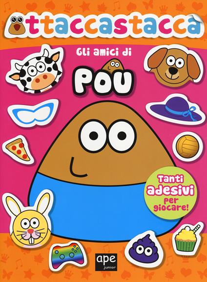 Gli amici di Pou. Attaccastacca. Con adesivi. Ediz. illustrata - Paul Salame - copertina