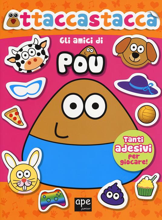Gli amici di Pou. Attaccastacca. Con adesivi. Ediz. illustrata - Paul Salame - copertina
