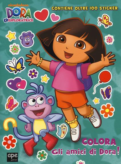 Colora gli amici di Dora! Dora l'esploratrice. Ediz. illustrata - copertina