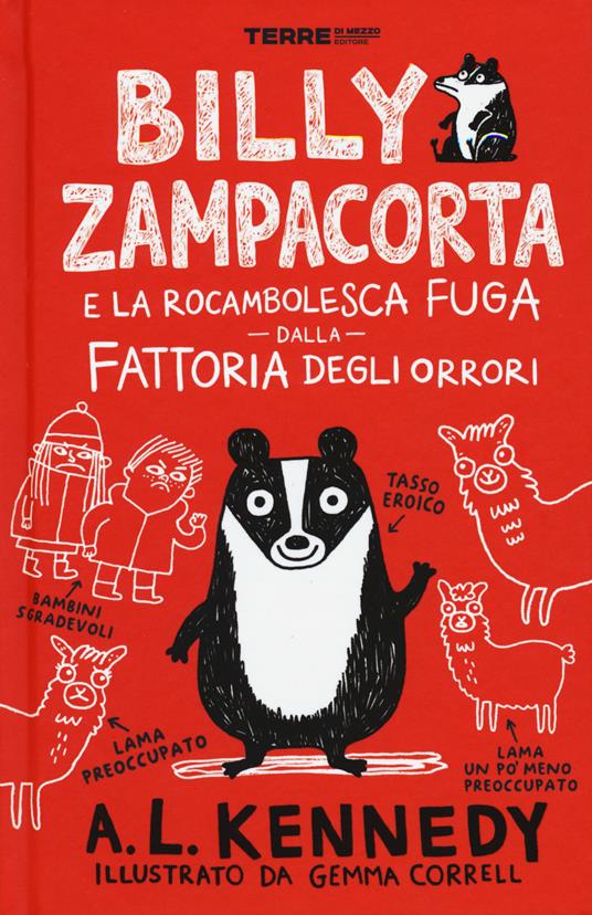 Billy Zampacorta e la rocambolesca fuga dalla fattoria degli orrori - A. L. Kennedy - copertina