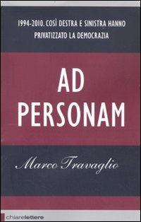 Ad personam - Marco Travaglio - copertina