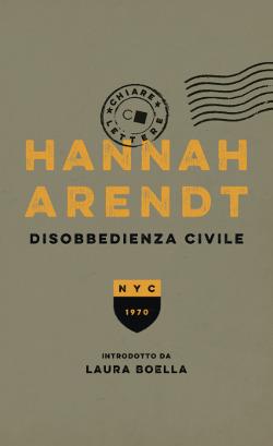 Disobbedienza civile - Hannah Arendt - copertina
