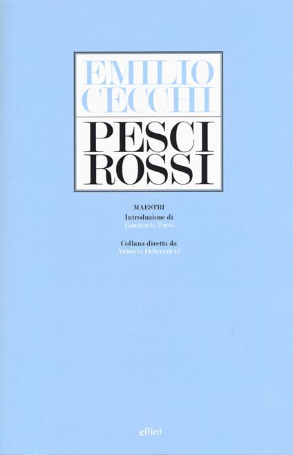 Pesci rossi - Emilio Cecchi - copertina