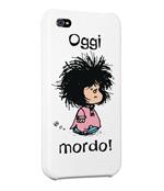 Custodia per iPhone 4 e 4s Mafalda. Oggi mordo