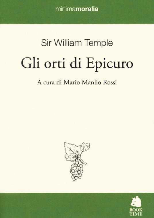 Gli orti di Epicuro. Testo inglese a fronte - William Temple - copertina
