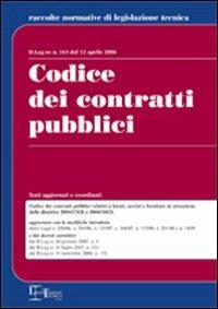 Codice dei contratti pubblici - copertina