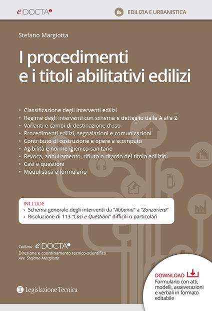 I procedimenti e i titoli abilitativi edilizi - Stefano Margiotta - copertina