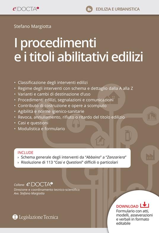 I procedimenti e i titoli abilitativi edilizi - Stefano Margiotta - copertina