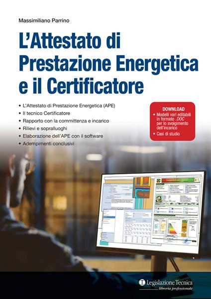 L' attestato di prestazione energetica e il certificatore - Massimiliano Parrino - copertina
