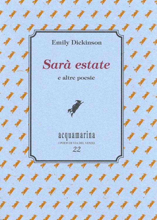 Sarà estate - Emily Dickinson - copertina