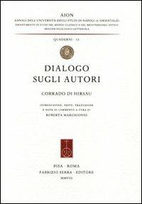 Dialogo sugli autori - Corrado di Hirsau - copertina
