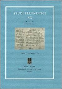 Studi ellenistici. Vol. 20 - copertina