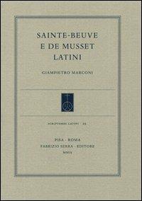 Sainte-Beuve e de Musset latini - Giampietro Marconi - copertina