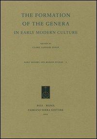 The Formation of the Genera in Early Modern Culture - copertina