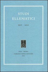 Studi ellenistici. Vol. 24 - copertina