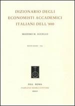 Dizionario degli economisti accademici italiani dell'800