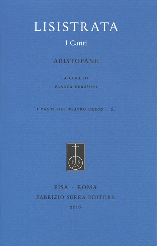 Lisistrata. I canti - Aristofane - copertina