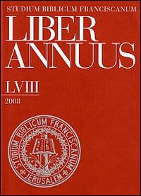 Liber annuus 2008 - copertina