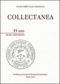 Studia orientalia christiana. Collectanea. Studia, documenta (2008). Ediz. araba, francese e inglese. Vol. 41 - copertina