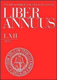 Liber annuus 2012. Ediz. italiana, inglese e tedesca - copertina