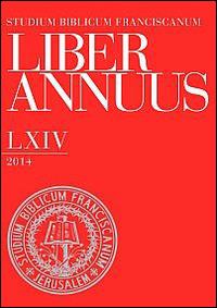 Liber annuus 2014. Ediz. italiana, inglese e tedesca - copertina