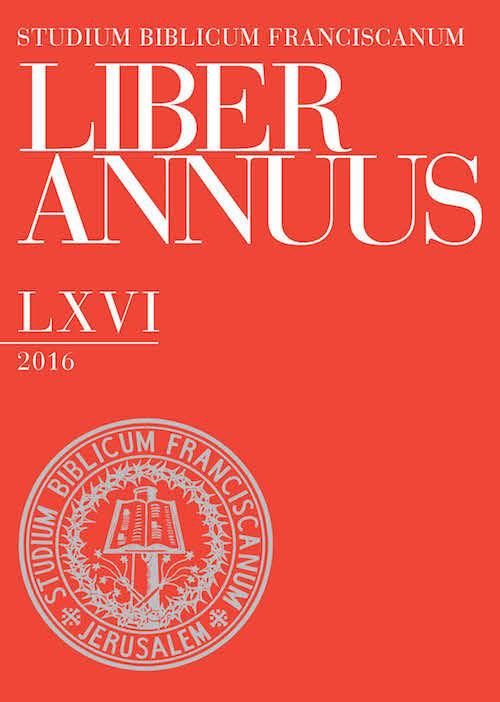 Liber annuus 2016. Ediz. multilingue - copertina