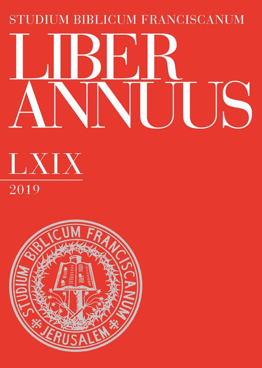 Liber annuus 2019. Ediz. multilingue - copertina