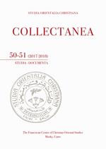 Studia orientalia christiana. Collectanea. Studia, documenta (2017-2018). Vol. 50-51